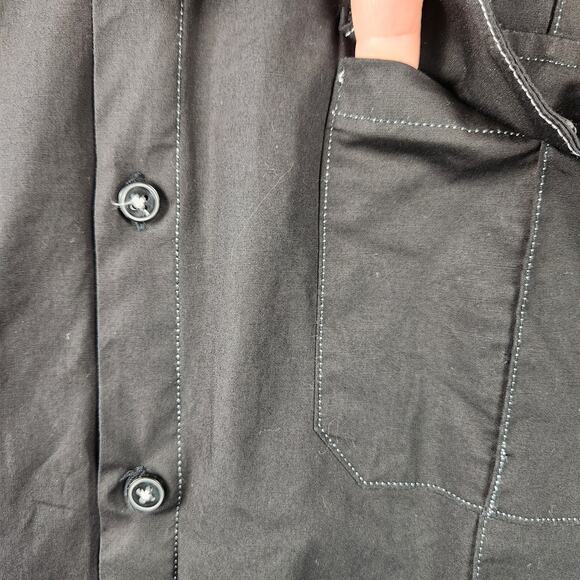 7 Diamonds Stretch Cotton Chocolate Brown Shirt Sleeve Button Up Shirt SZ XL EUC - Picture 6 of 15